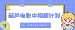 电影中视频解说教学：价值1499元影视剪辑全教程含软件